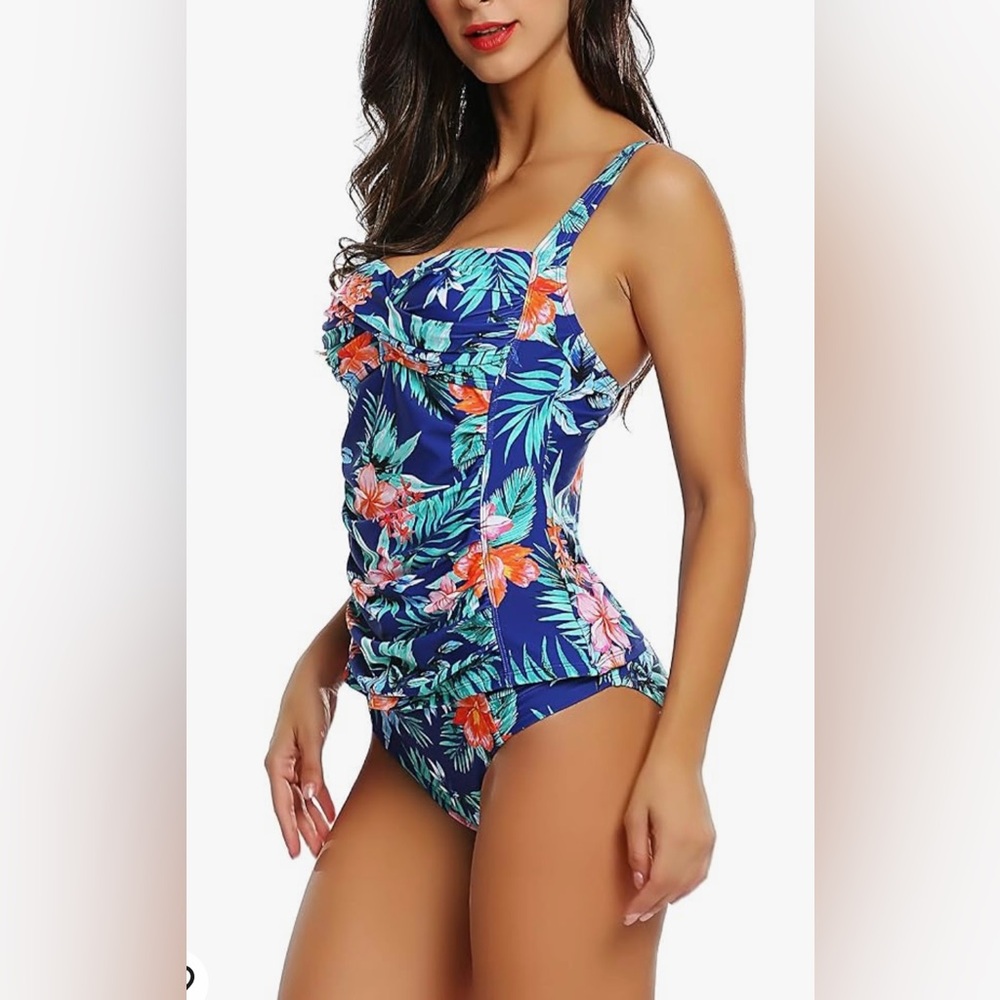 joyaria | Swim| Ruched Tankini
Swimsuit Tummy Control.